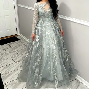 Silver turquoise dress